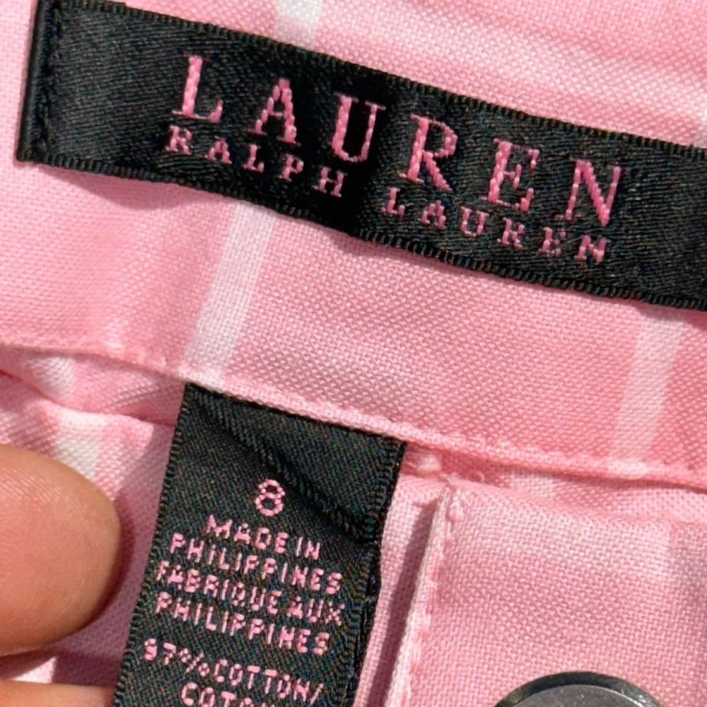 Lauren Ralph Lauren Classic Pink Plaid‎ Chinos Sz 8